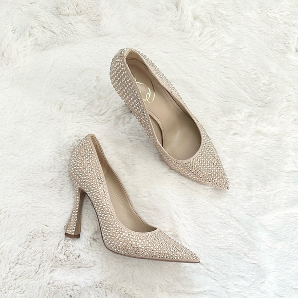 Sam Edelman Antonia Glitz Pump Pointed Toe size 8 - Picture 1 of 11